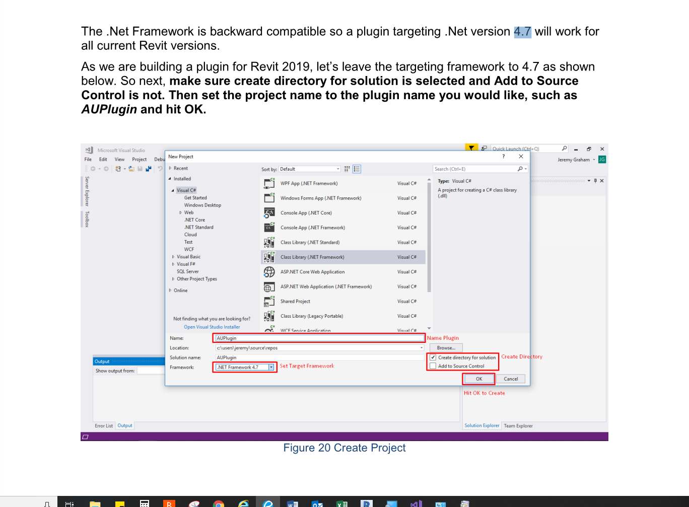 Figure 20 Create Project