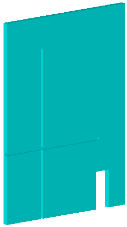 A single wall in OBJ