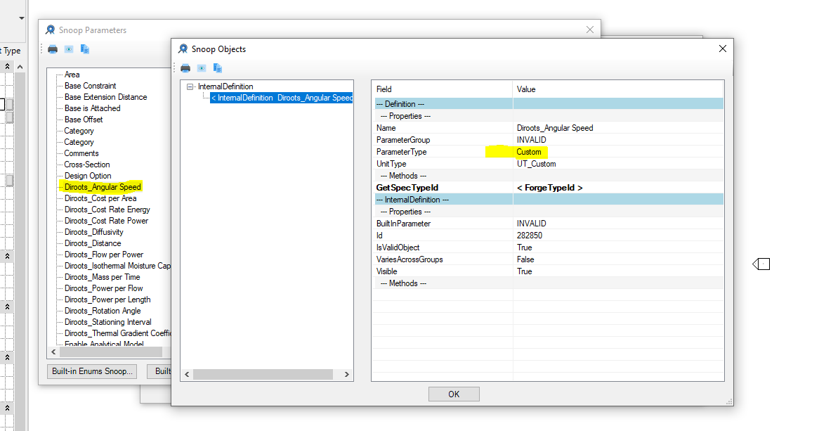 Parameter type Custom in 2021.1