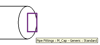 Pipe cap unconnected