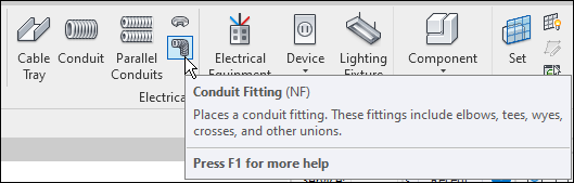 Place conduit fitting