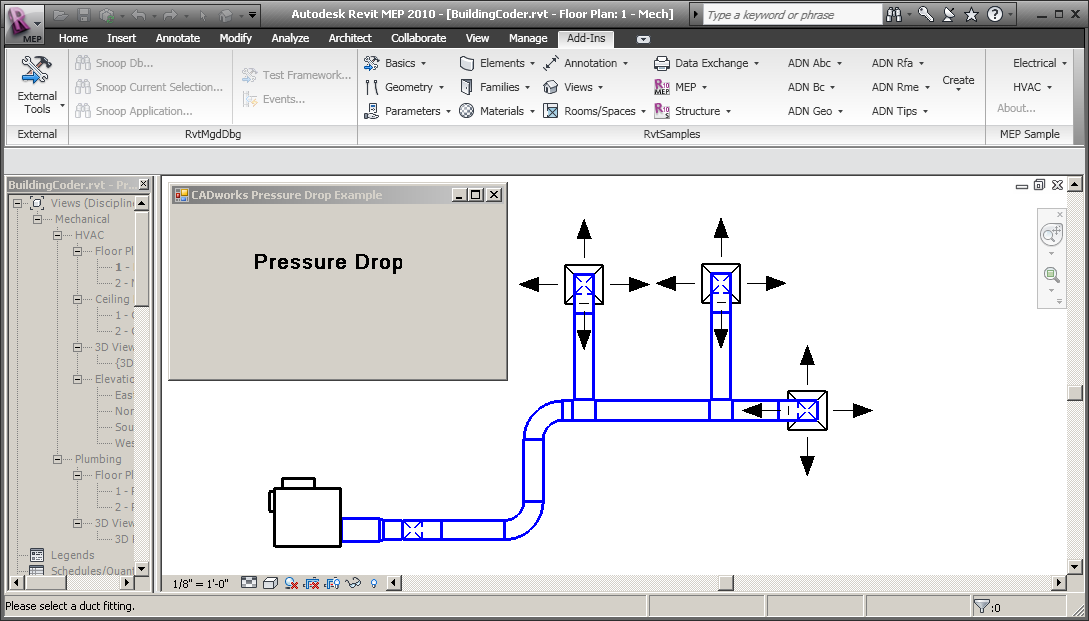 Pressure drop tool