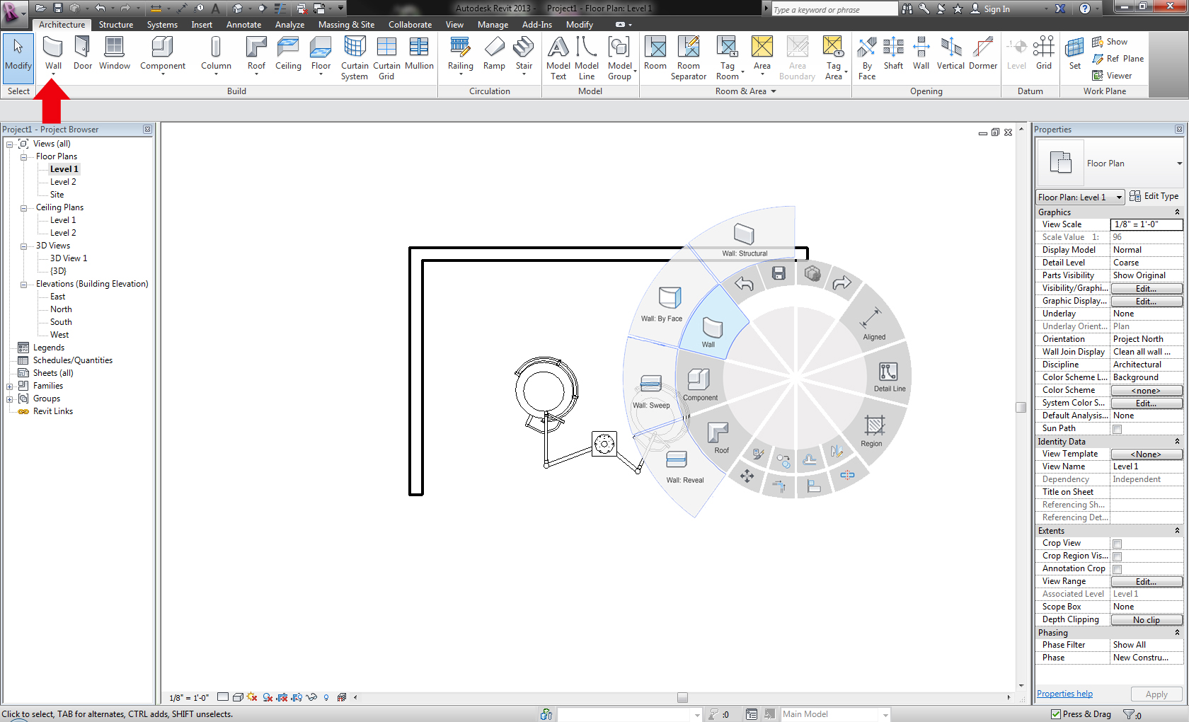 Revit user interface