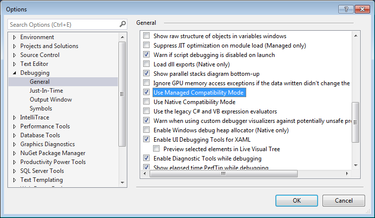 Use Managed Compatibility Mode