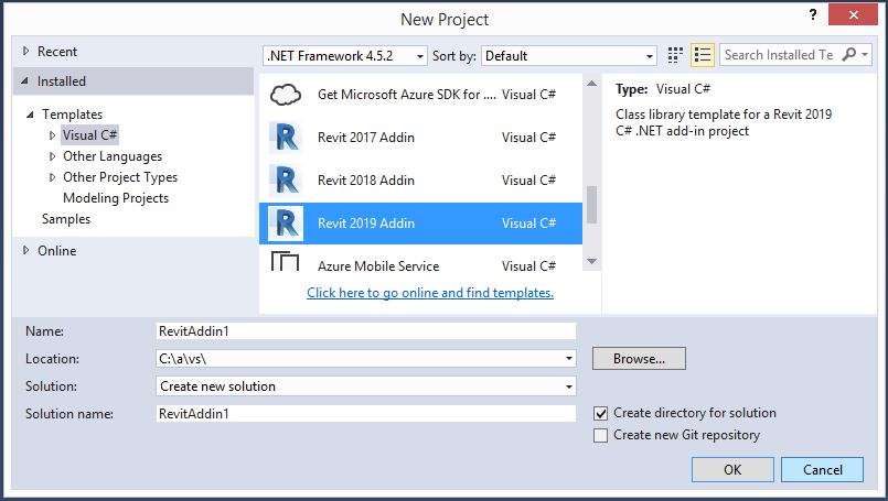 Revit 2019 Add-in Wizards