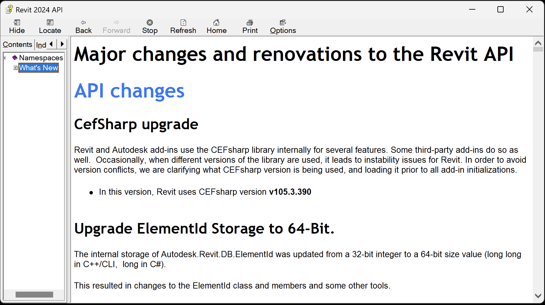 Revit 2024 API help on What's New