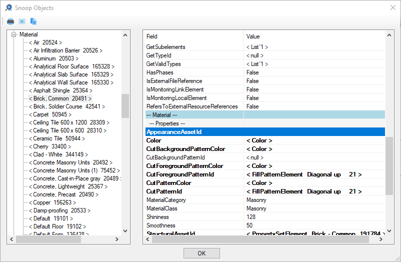 Snooping appearance assets