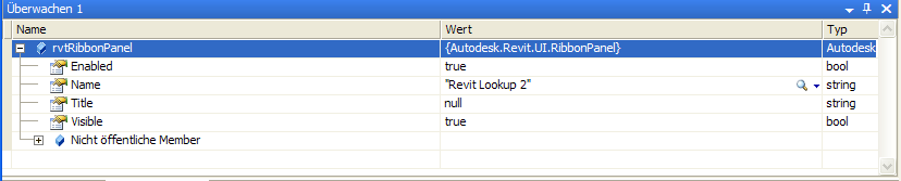 Ribbon panel name and null title