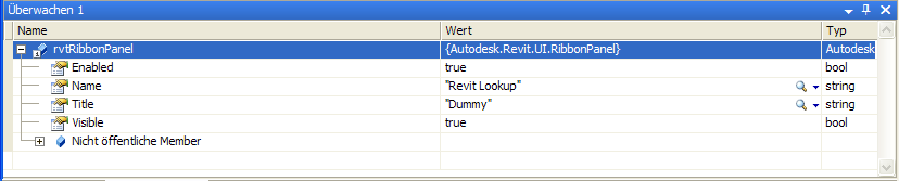 Ribbon panel name and title differ