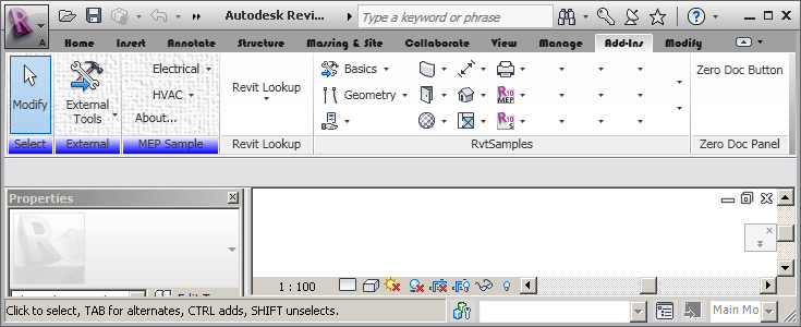 Partially pimp Revit add-ins ribbon tab