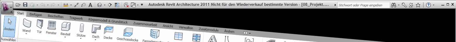 Revit ribbon bar with rotation transform