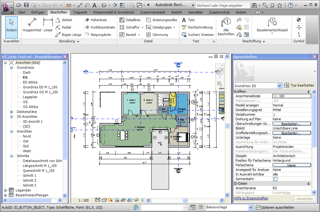 Status bar displaying UI Automation event