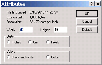 Problematic icon resolution setting