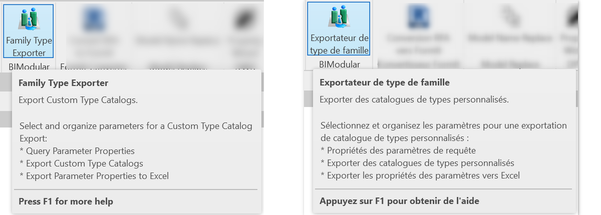 Ribbon panel localisation