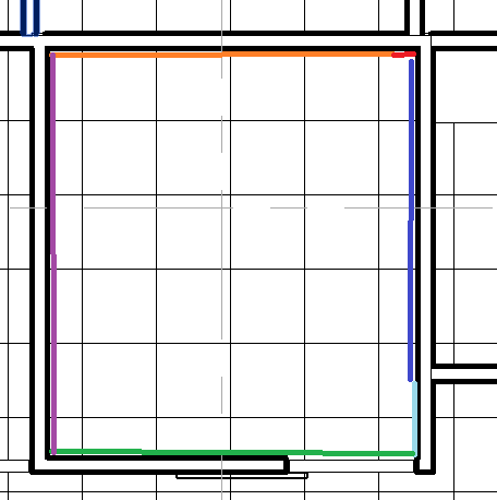 Room boundary segments