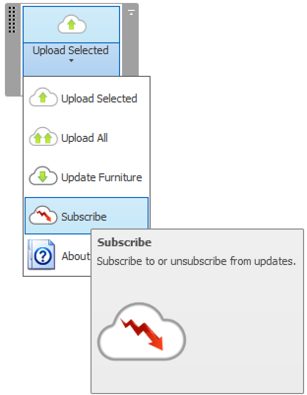 Room editor add-in user interface
