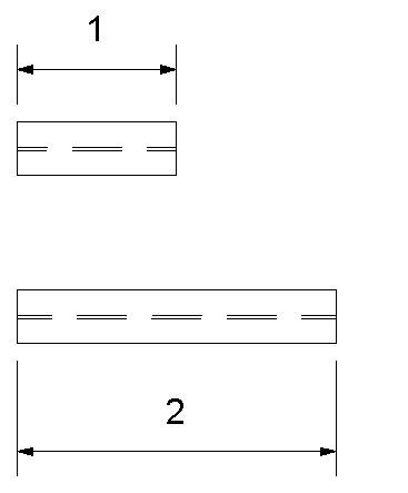 Two beams of same family type