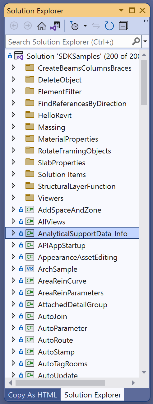 Revit 2024 SDK solution
