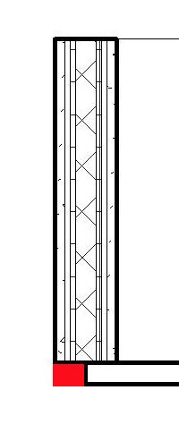 Offset wall half on and half off slab