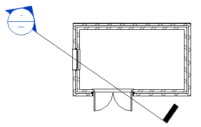 Plan view showing section location