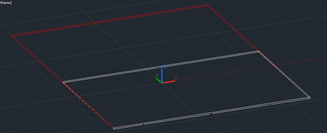 Floor half in AutoCAD