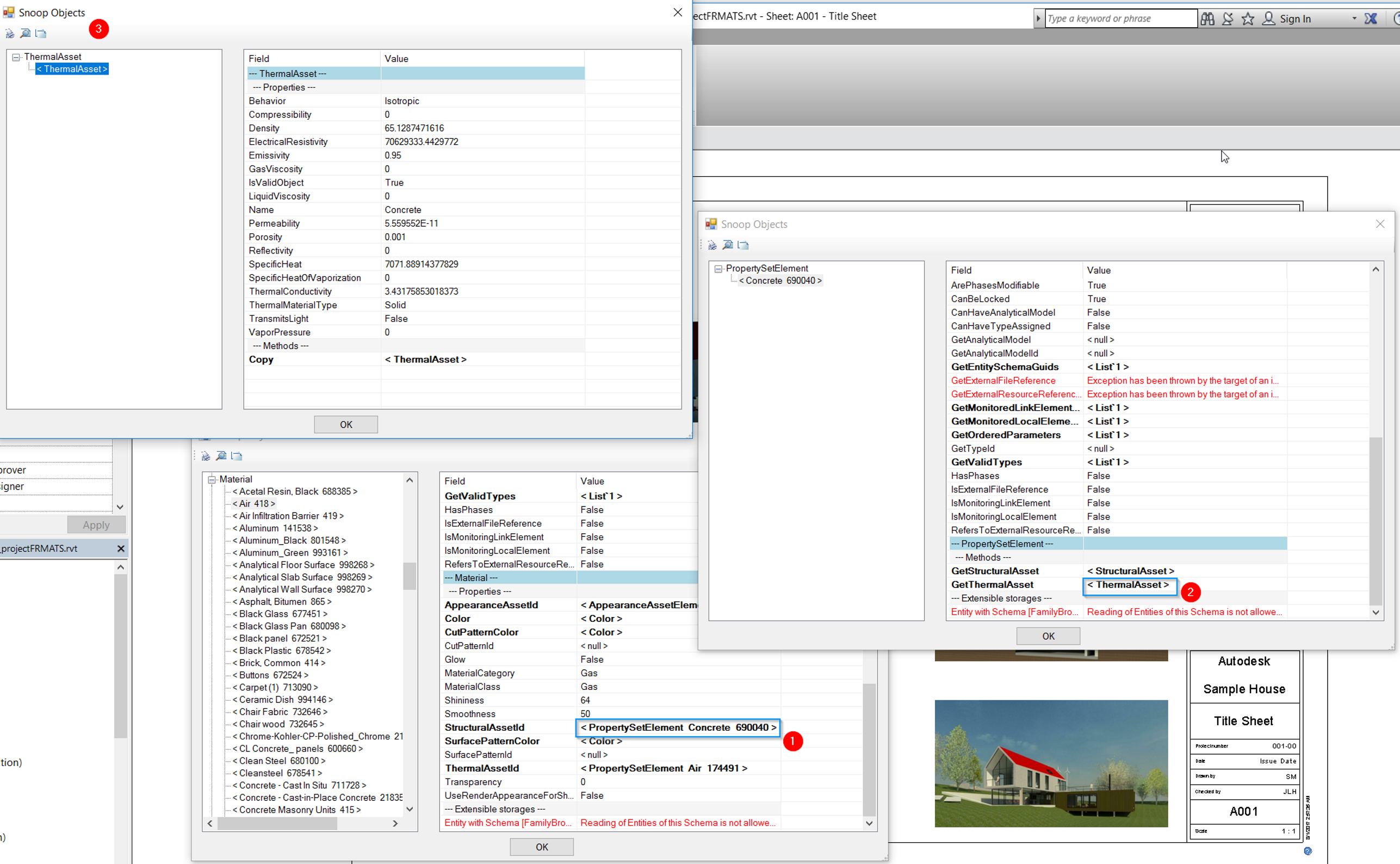 Snooping property set element