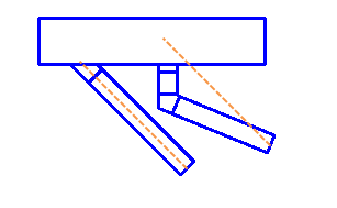 Adjustable and perpendicular spuds