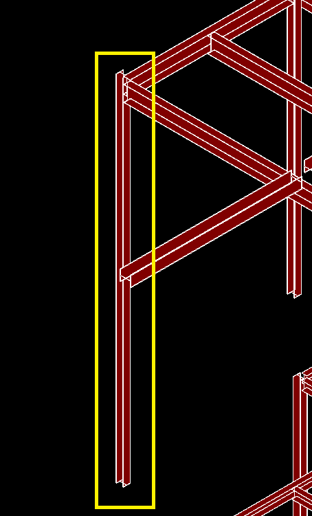 Steel column location curve