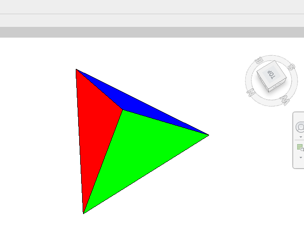 Tessellated shape face colour