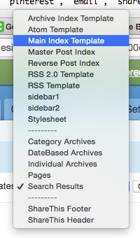 Typepad archive templates