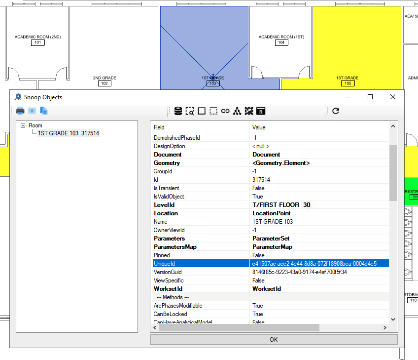 Element id and UniqueId mismatch