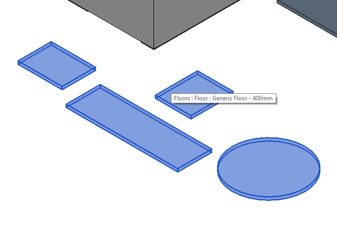 Floor with several pieces