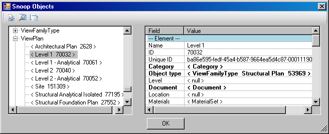 Structural plan view family type