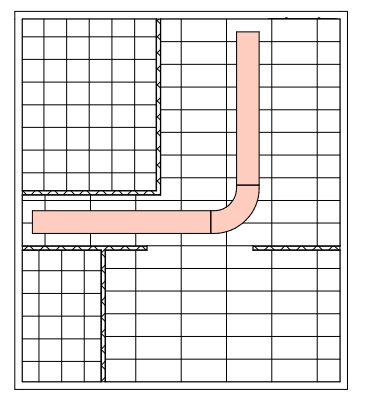 Placing a second and third view for ceiling grid and cable ladder background