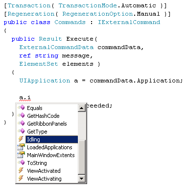 Visual Studio Intellisense lists UIApplication members