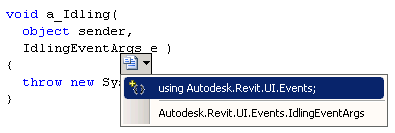 Visual Studio Intellisense suggests adding a namespace prefix or a using statement