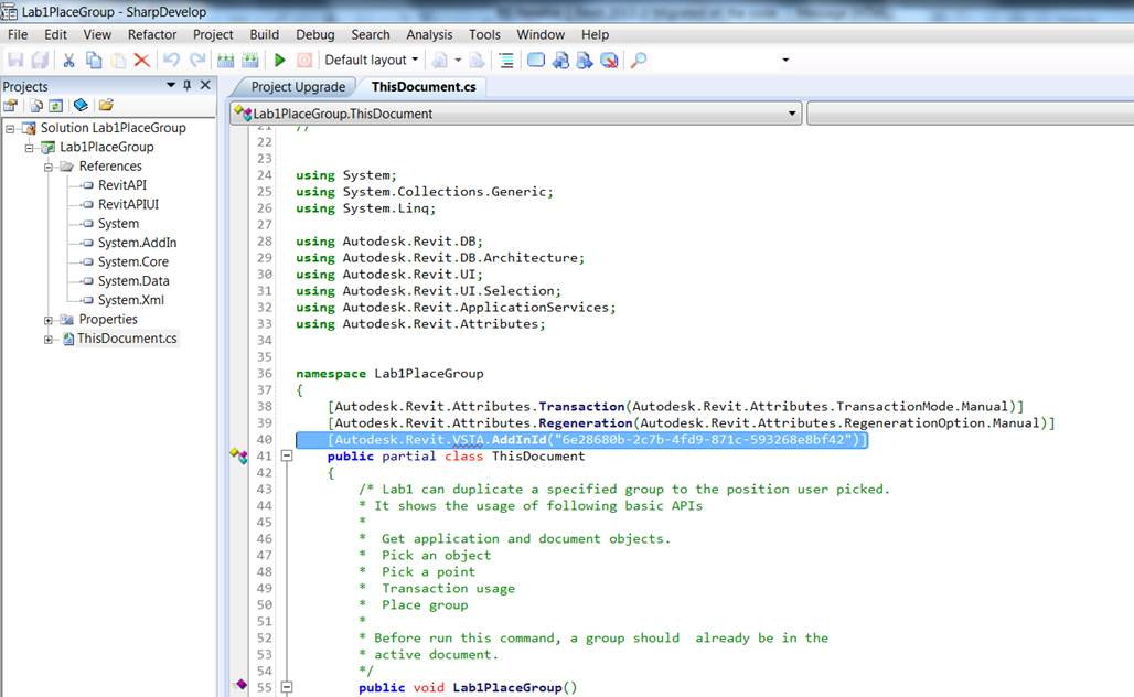 Remove VSTA add-in id