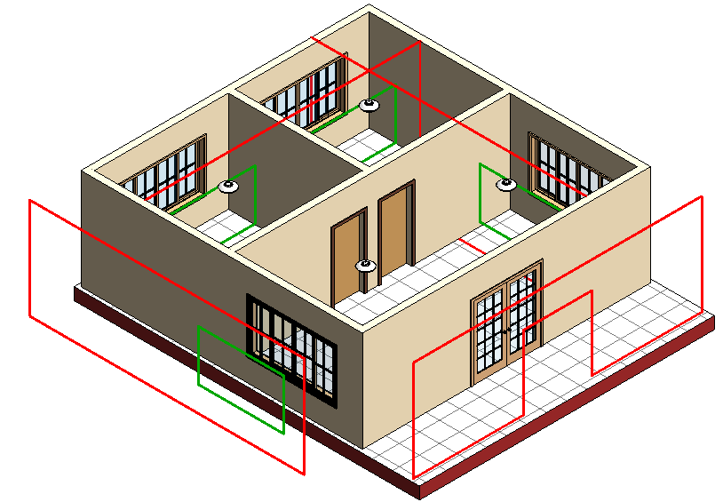 Wall profile lines inner and outer loops