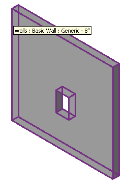 Wall with an opening