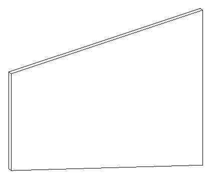 Wall with a sloped profile