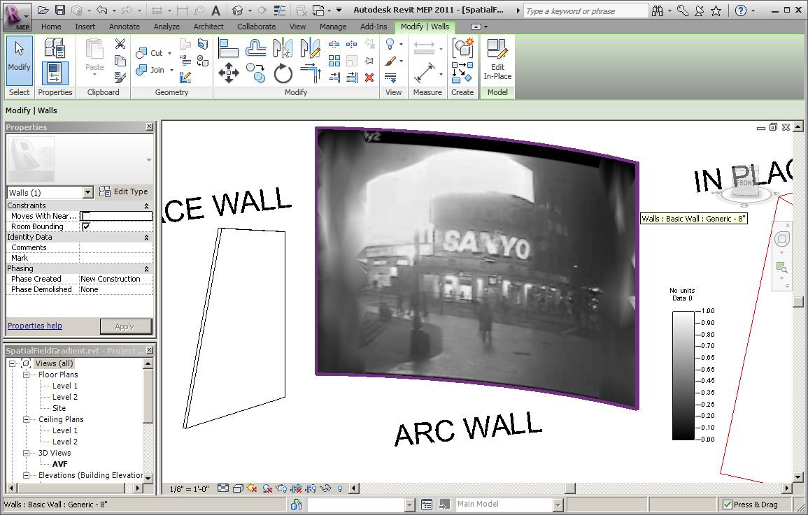 RevitWebcam image of Picadilly Circus at night